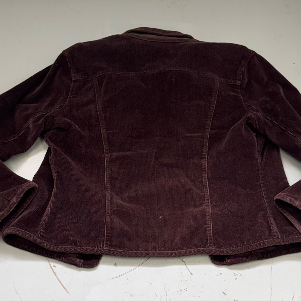 AMI Vintage Brown Corduroy Shirt Jacket Shacket Preppy Coat Blazer Large - Picture 8 of 9